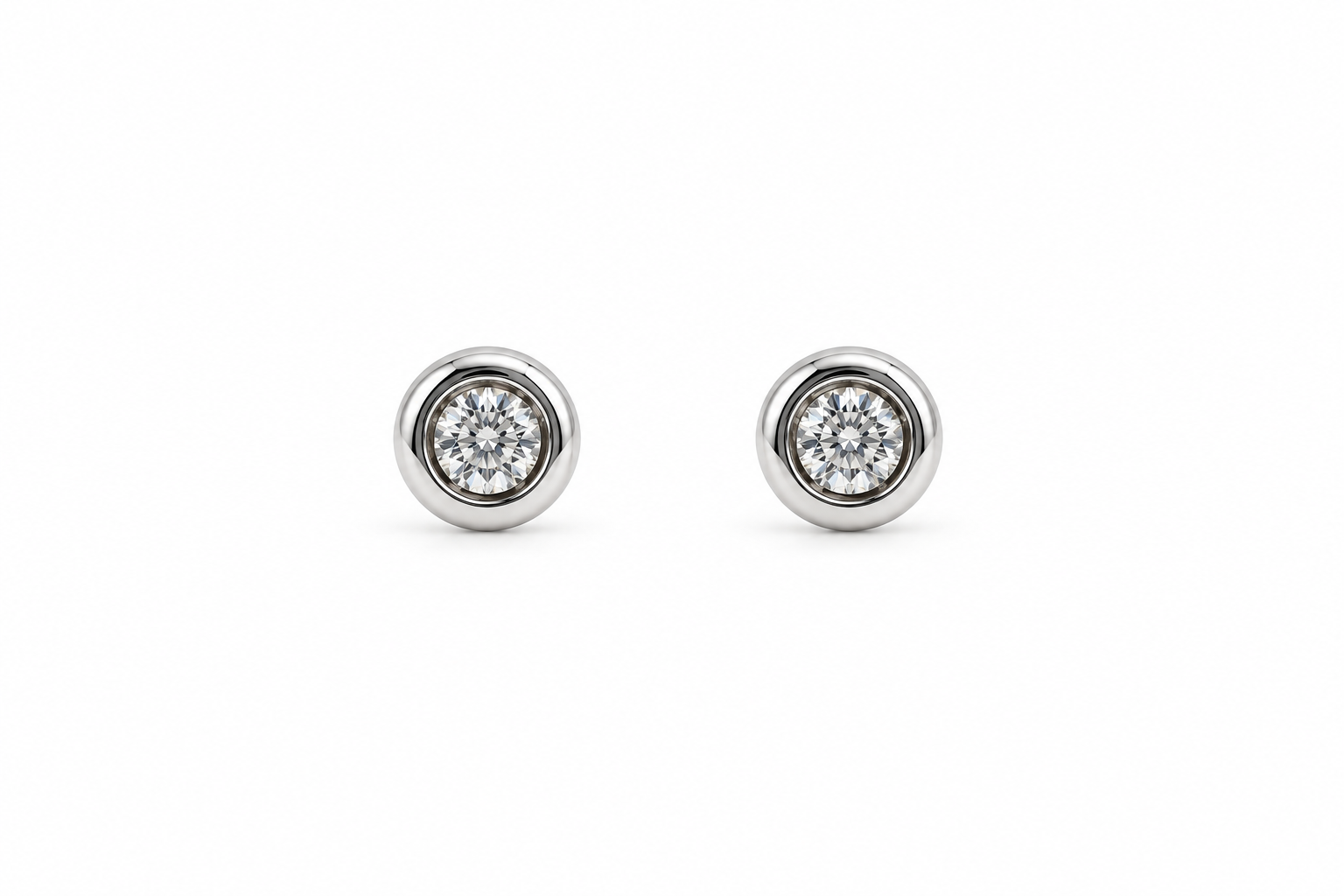 Arracada donut · 0,1 ct · Or de 18 kt