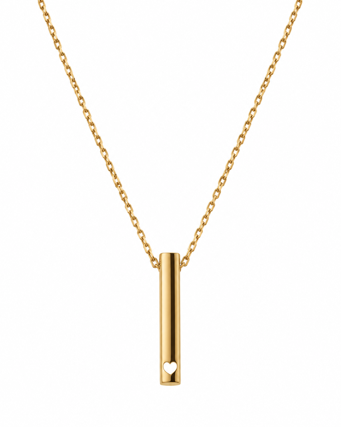 Cadena amb penjoll forats · Or de 18 kt