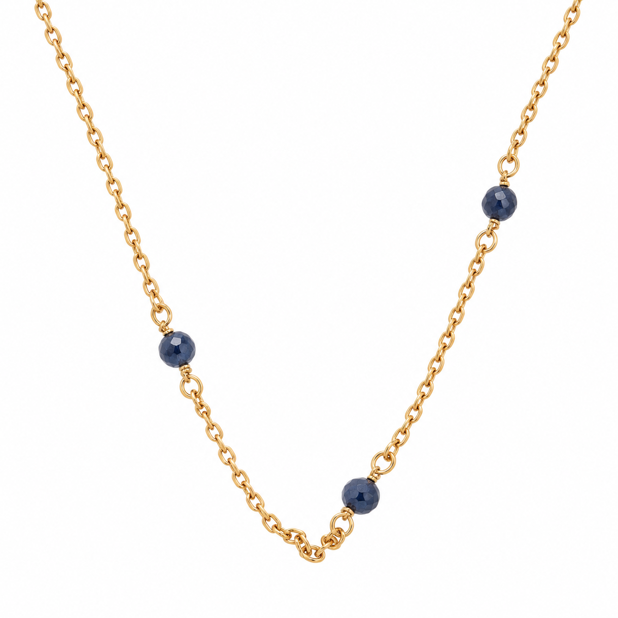Collaret amb pedres de color · Or de 18 kt