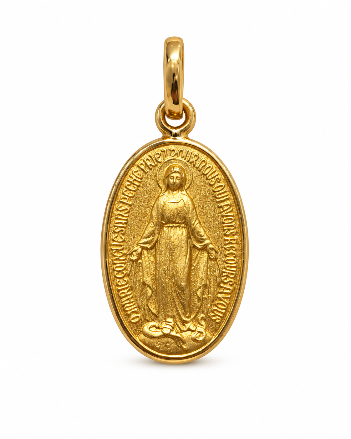 Medalla de la Verge Miraculosa · Or de 18 kt