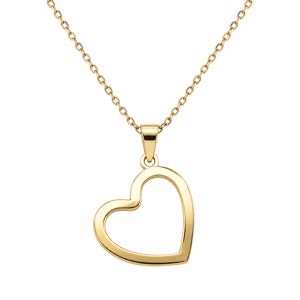 Cadena amb penjoll cor · Or de 18 kt