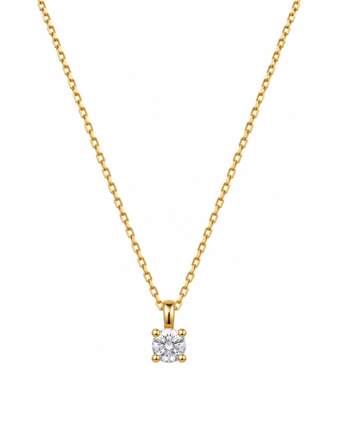 Cadena amb penjoll de circonita · Or de 18 kt