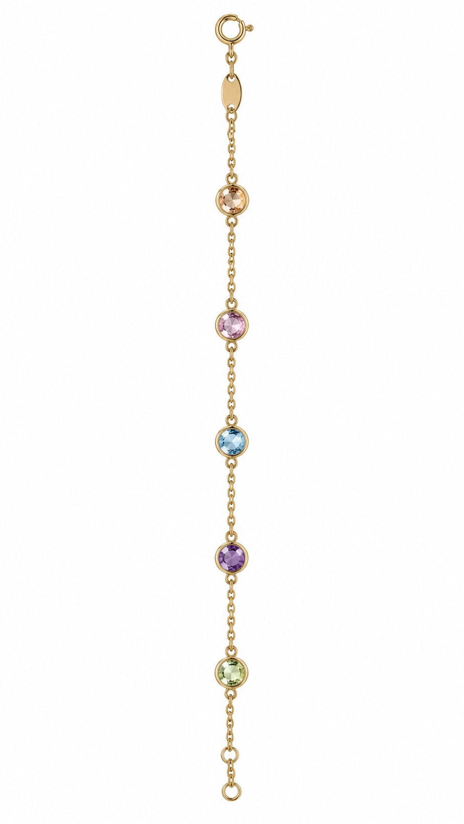 Polsera amb pedra de color · Or de 18 kt