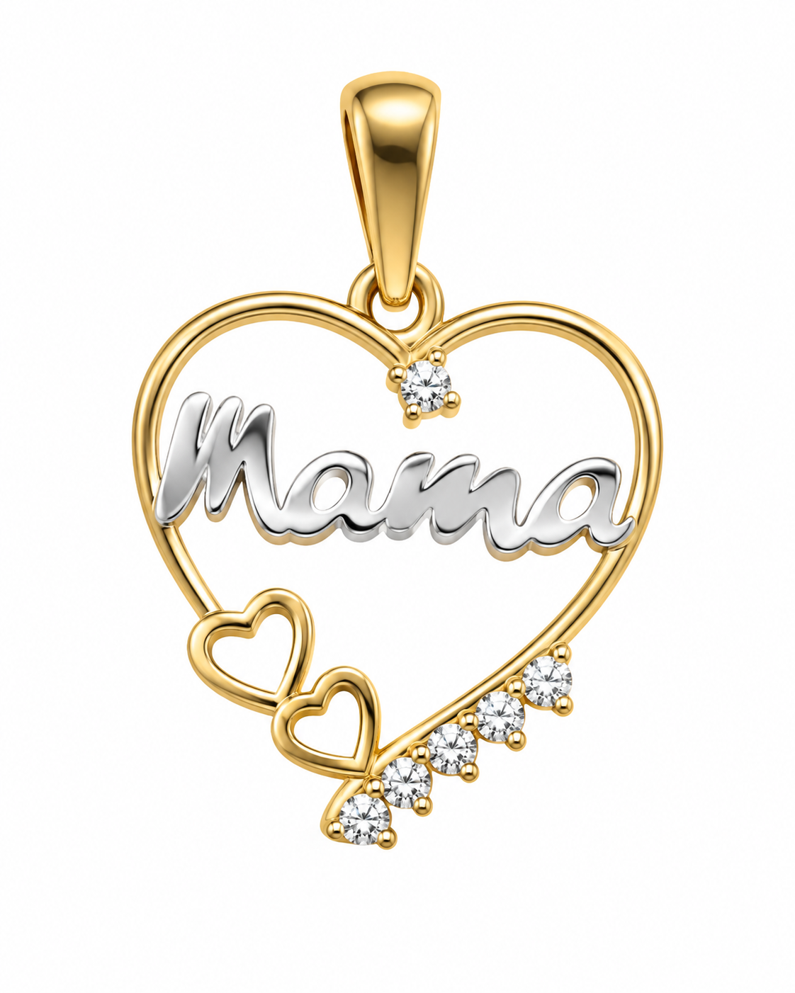 Penjoll cor mama · Or de 18 kt
