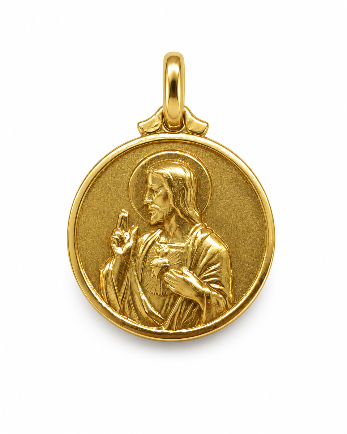 Medalla escapulari 16 mm · Or de 18 kt