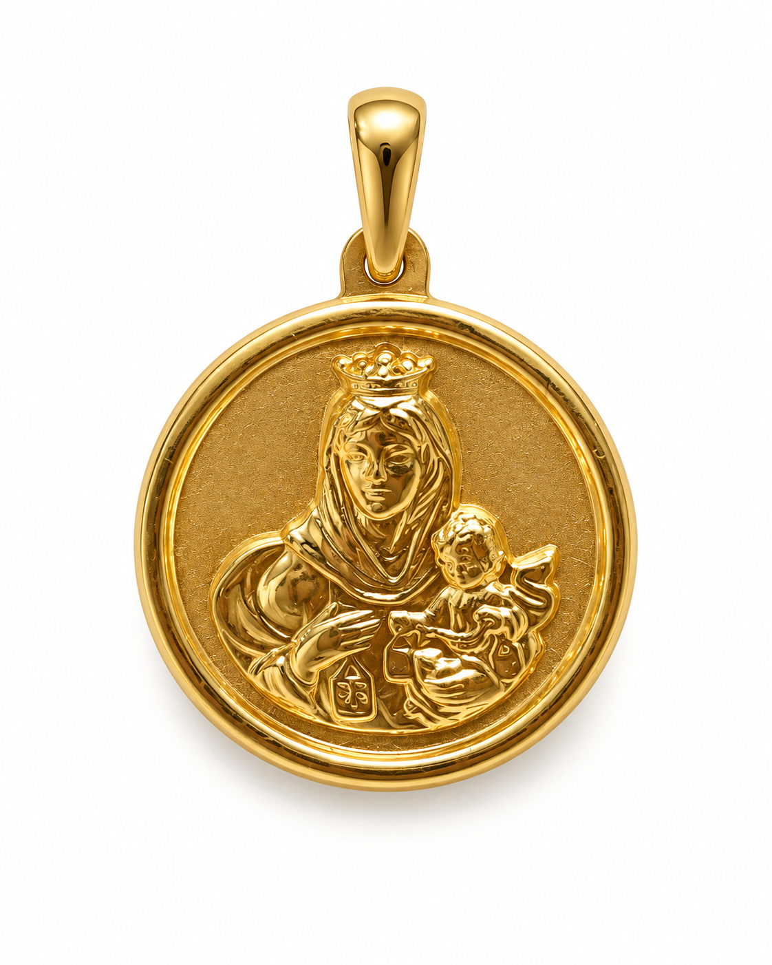 Medalla de la Mare de Déu del Carme · Or de 18 kt