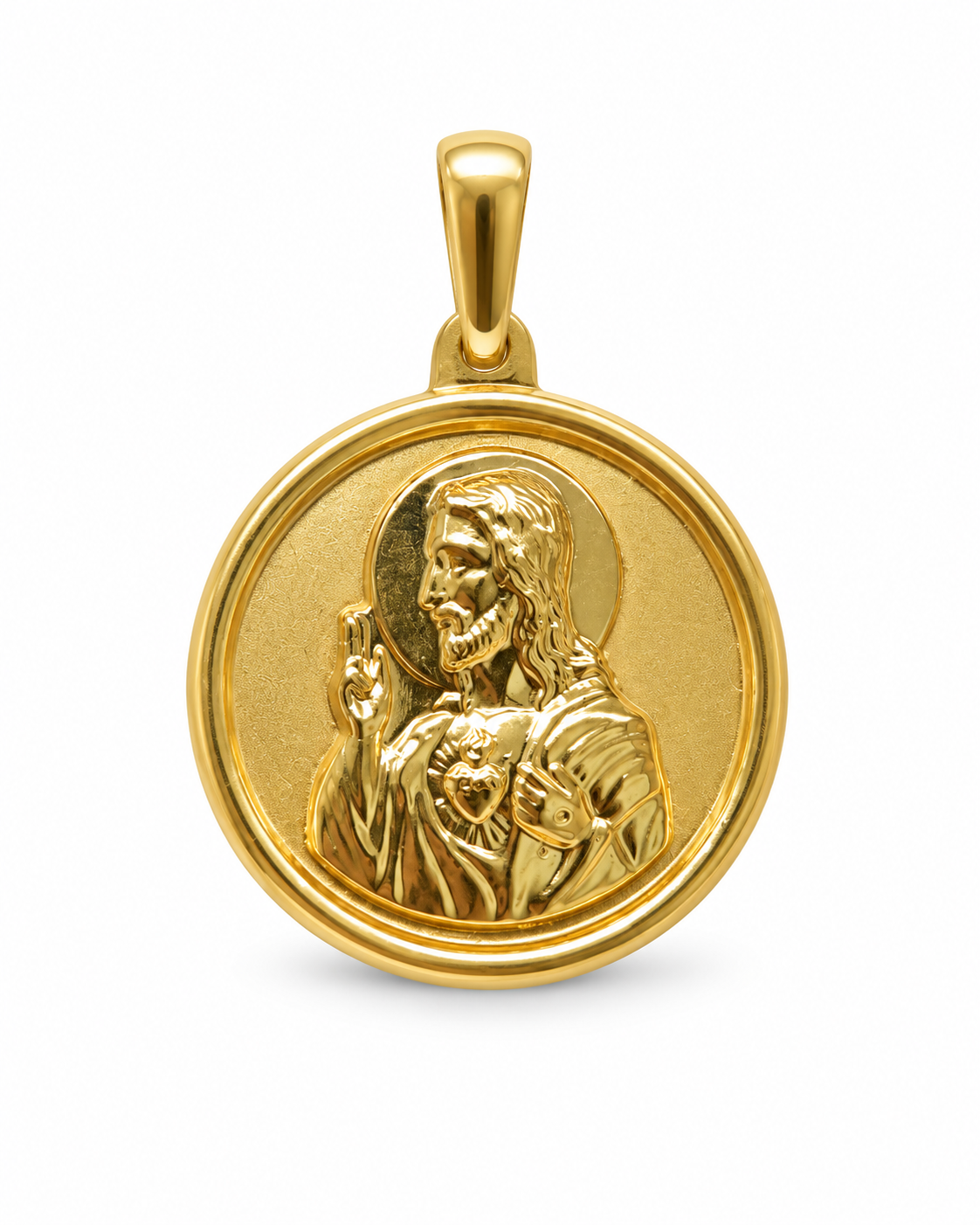 Medalla del Sagrat Cor · Or de 18 kt