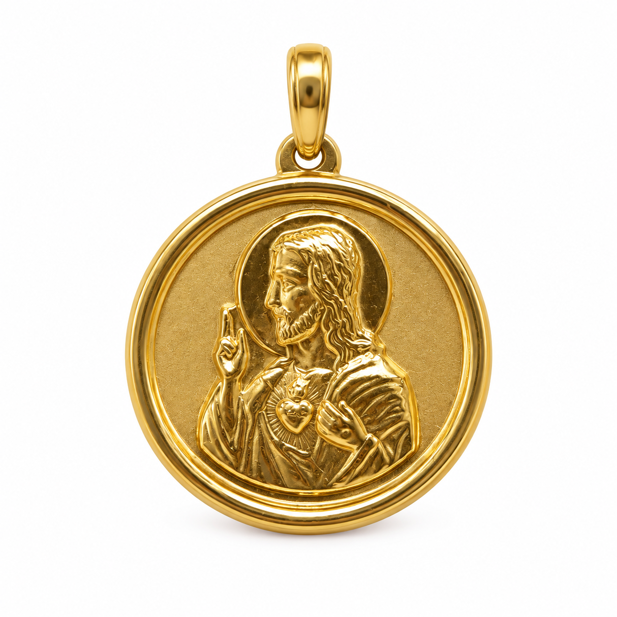 Medalla del Sagrat Cor · Or de 18 kt