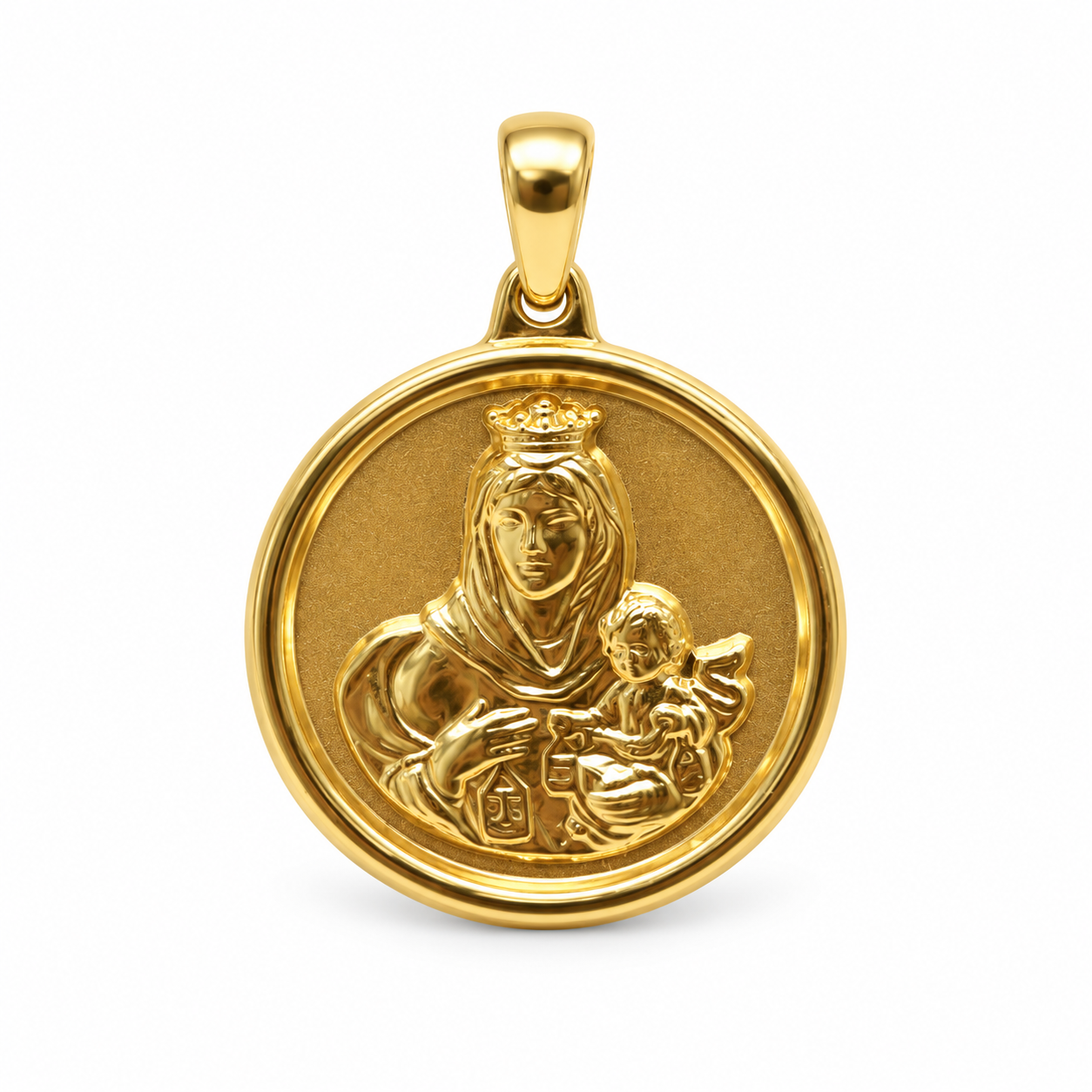 Medalla de la Mare de Déu del Carme · Or de 18 kt