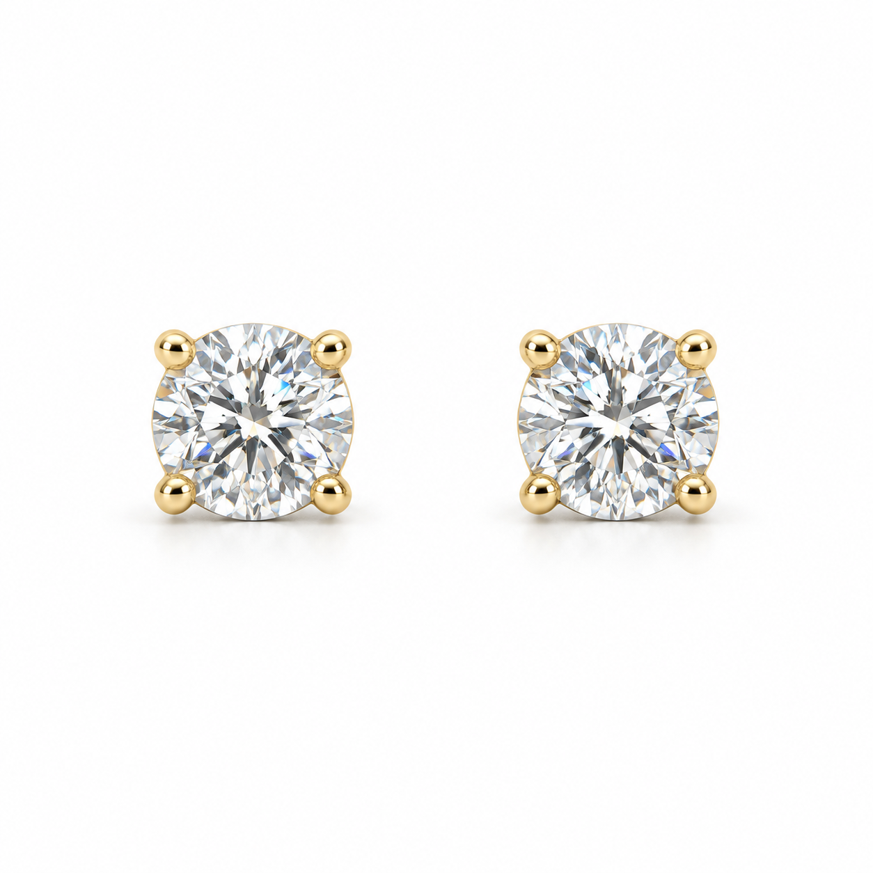 Arracades amb diamants · 0,40 ct · Or groc i blanc de 18 kt