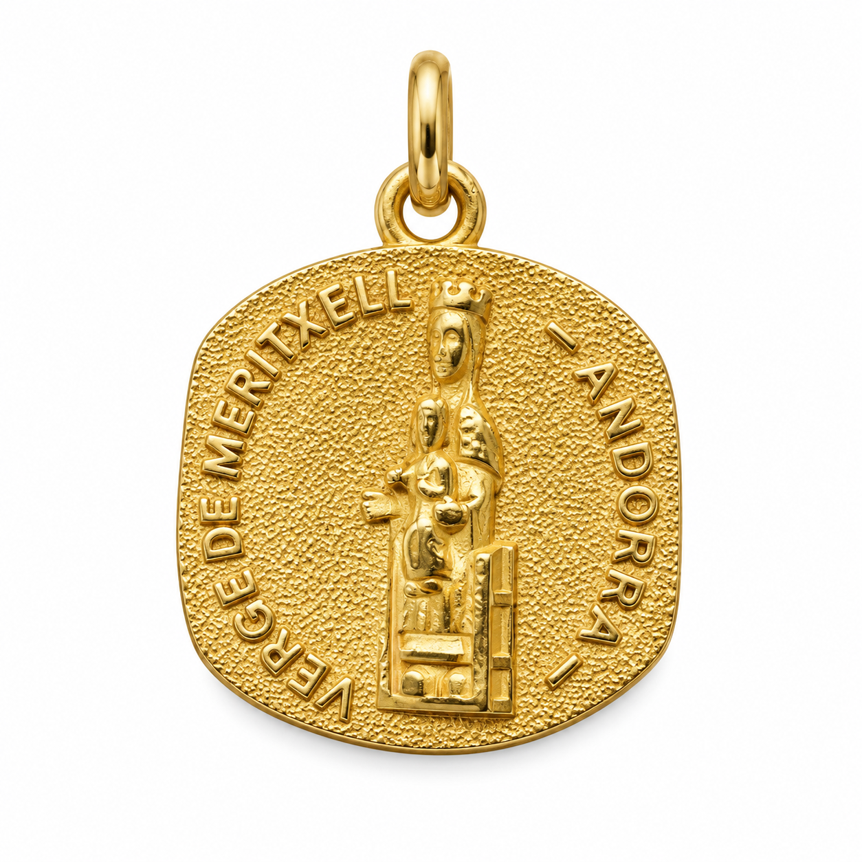 Medalla de la Mare de Déu de Meritxell · Or de 18 kt